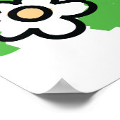 Happy Zuhause Colorful House und Strichmännchen Poster (Ecke)