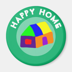 HAPPY ZUHAUSE MAGNET