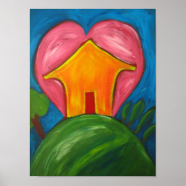 Happy Zuhause Print Poster