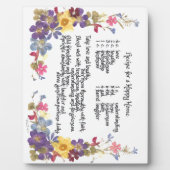 Happy Zuhause Recipe Fotoplatte (Vorderseite)