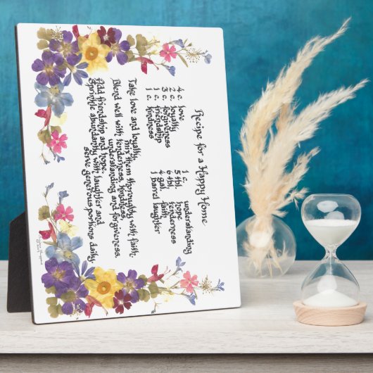 Happy Zuhause Recipe Fotoplatte (Seite)