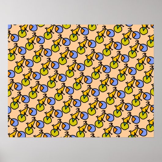 Happybike-Muster Poster (Vorne)