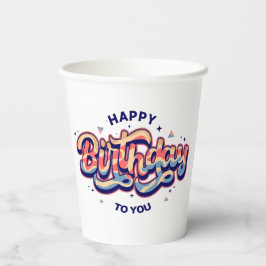 #HappyBirthday #TypografieArt #BirthdayTypografie Pappbecher