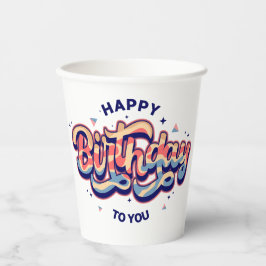 #HappyBirthday #TypografieArt #BirthdayTypografie Pappbecher