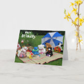 HappyBirthdayPicnic Karte (Gelbe Blume)
