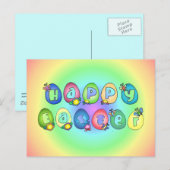happyeaster 3 feiertagspostkarte (Vorne/Hinten)