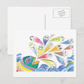 HappyFish Postkarte (Vorne/Hinten)