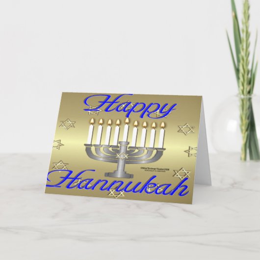 HappyHannukah Feiertagskarte (Vorderseite)