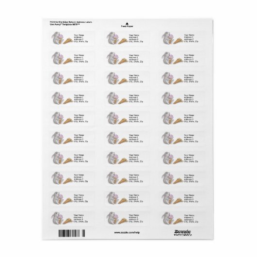 HappyHoppers® Address Labels (Vorne)