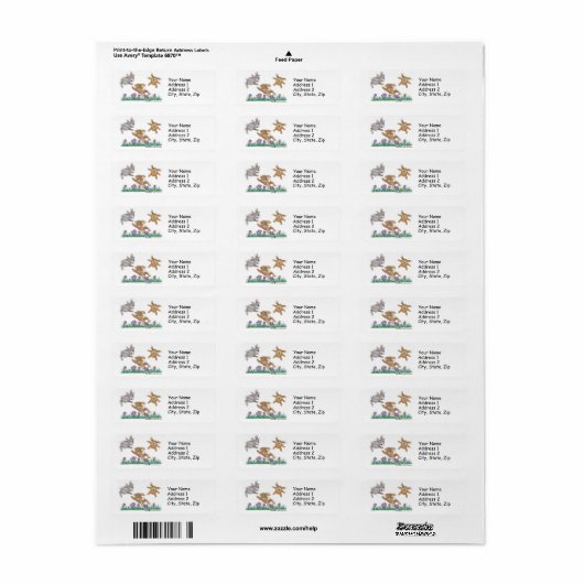 HappyHoppers® Address Labels (Vorne)