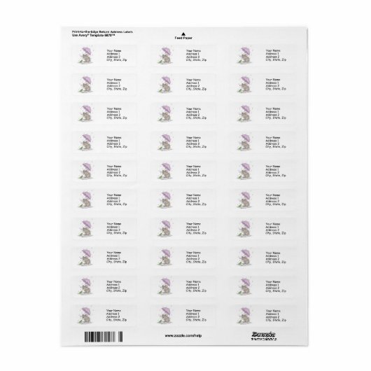 HappyHoppers® Address Labels (Vorne)