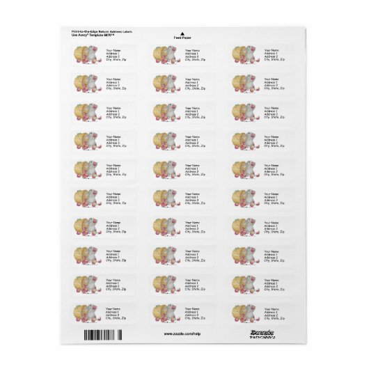 HappyHoppers® Address Labels (Vorne)
