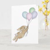 HappyHoppers® Karte (Gelbe Blume)