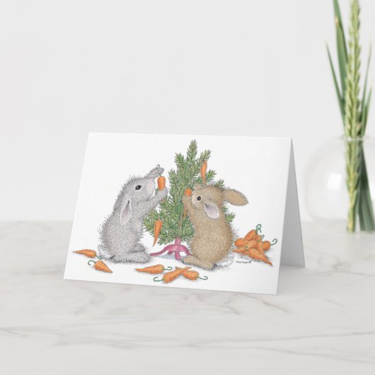 HappyHoppers® Note Card Feiertagskarte (Vorderseite)