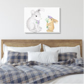 HappyHoppers® Wrapped Canvas Leinwanddruck (Insitu (Schlafzimmer))