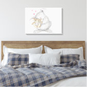 HappyHoppers® Wrapped Canvas Leinwanddruck (Insitu (Schlafzimmer))