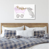 HappyHoppers® Wrapped Canvas Leinwanddruck (Insitu (Schlafzimmer))