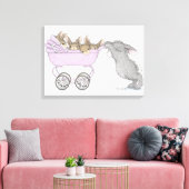 HappyHoppers® Wrapped Canvas Leinwanddruck (Insitu (Wohnzimmer))