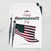 #HappyIndependenceDayFlatHolidayCard Feiertagskarte (Vorne/Hinten)