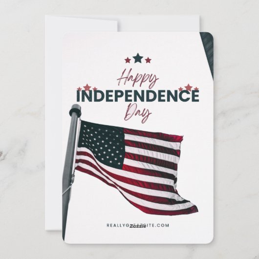 #HappyIndependenceDayFlatHolidayCard Feiertagskarte (Rückseite)