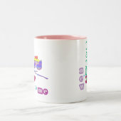 HappyNew Year Cup Zweifarbige Tasse (Mittel)