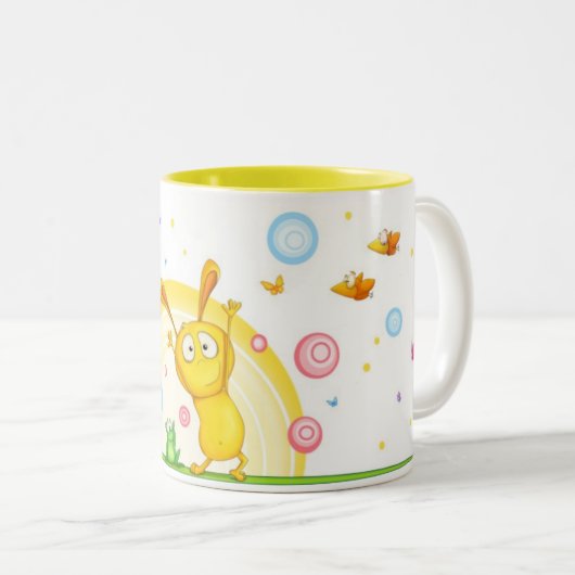 HappyOrangeMug Zweifarbige Tasse (VorderseiteRechts)