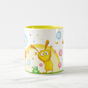HappyOrangeMug Zweifarbige Tasse