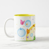 HappyOrangeMug Zweifarbige Tasse (Links)