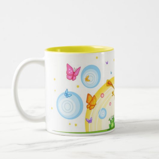 HappyOrangeMug Zweifarbige Tasse (Links)
