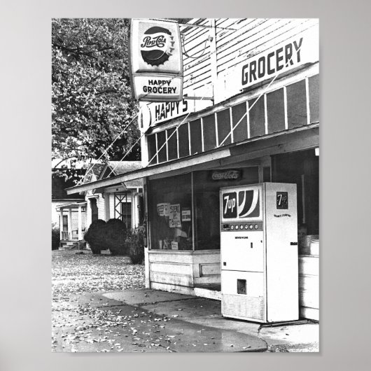 Happy's Grocery Store, Ottawa, Kansas 1970s Poster (Vorne)