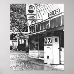 Happy's Lebensmittelgeschäft, Ottawa, Kansas 1970e Poster