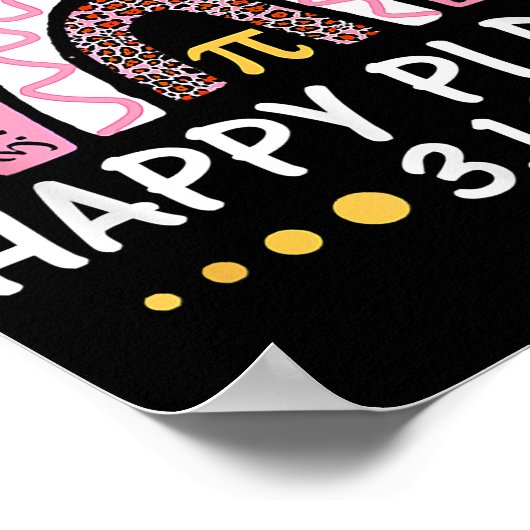 Happys Pi Day Mathematic Mathe Teacher Geschenk Poster (Ecke)
