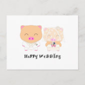 HappyWedding Postkarte (Vorderseite)