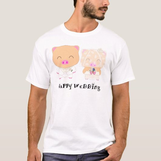 HappyWedding T-Shirt (Vorderseite)