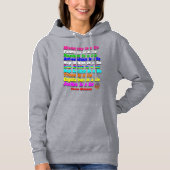 HappyWorkT FASCISM IST EIN LIE, RAINBOW MENSCHENRE Hoodie (Vorderseite)