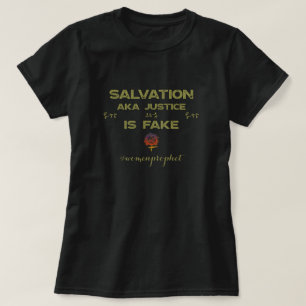 Happyworkt SALVATION IS FAKE Christlich T - Shirt