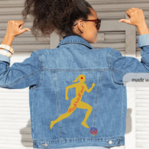 HappyWorkTHE RED DOT OF GOD CHRISTLICH Jeansjacke