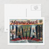 Hapuna Beach, Hawaii - Große Briefszenen Postkarte (Vorne/Hinten)