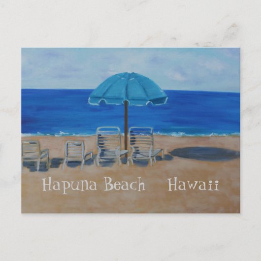 Hapuna Beach Hawaii Postkarte (Vorderseite)