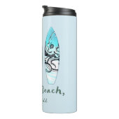 Hapuna Beach Hawaii Surfboards Thermosbecher (Nach rechts gedreht)