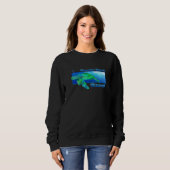 Hapuna Beach Hawaii Swimming Honu Sweatshirt (Vorne ganz)