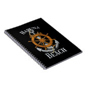 Hapuna Beach Hawaii Urlaub Nautical Anchor Helm Notizblock (Rechte Seite)