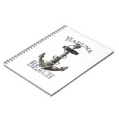 Hapuna Beach Hawaii Urlaub Nautical Anchor Notizblock (Linke Seite)