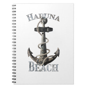 Hapuna Beach Hawaii Urlaub Nautical Anchor Notizblock
