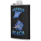 Hapuna Beach Hawaii Vacation Tribal Stingray Flachmann (Links)