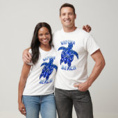 Hapuna Beach Hawaii Vacation Tribal Turtle T-Shirt (Unisex)