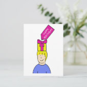 Hapy Birthday Hairstylist Postkarte (Stehend Vorderseite)