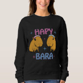 Hapybara - Funny capybara Sweatshirt (Vorderseite)