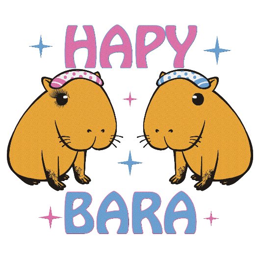 Hapybara - Lustiger Capybara T-Shirt