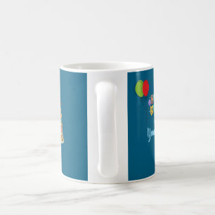 Hapyy Birthday Name Custom Colorfull Kaffeetasse
